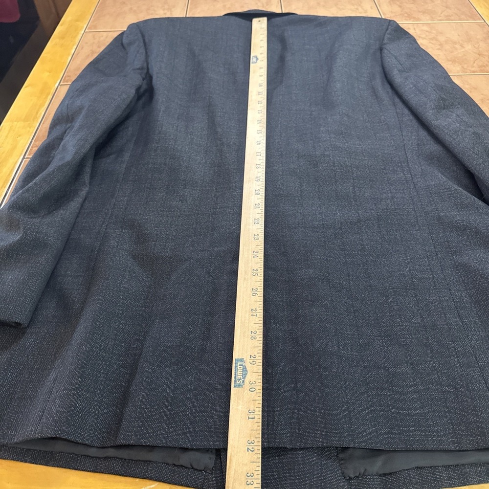 Vintage Antonio Parillo Black Wool Double Breasted Suit Sz 42R Pants 38 x 30 - Picture 10 of 16